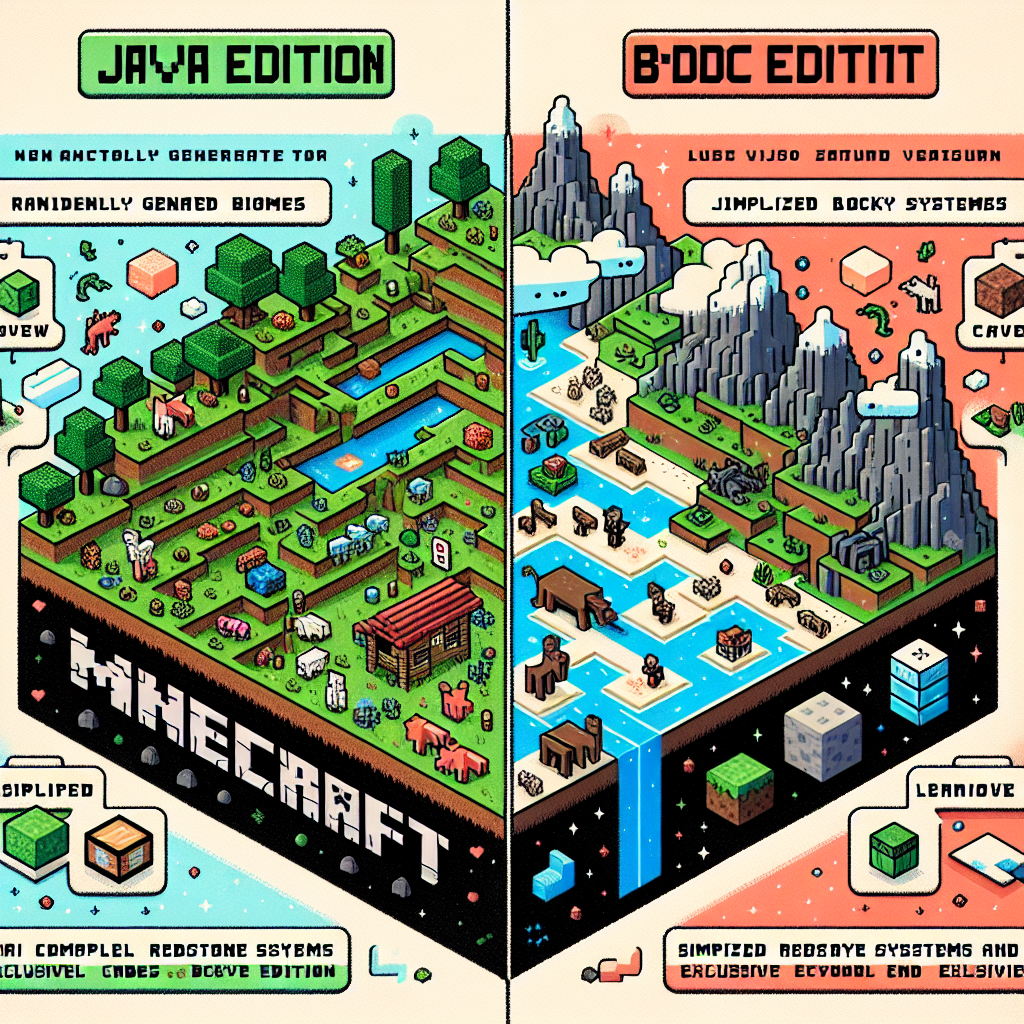 Panduan Utama untuk Memahami Perbedaan Antara Minecraft Java dan Edisi Batuan Dasar
